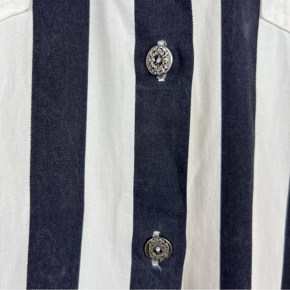 BOSSCO Jeanswear Italian Designed Sleeveless Size M 100% Cotton Vtg Style 0327 - Picture 4 of 15